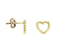 SOFIA MILANI - Orecchini da Donna in Argento 925 - Placcati in Oro - Orecchino a Perno a Cuore - E2129