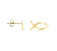 SOFIA MILANI - Orecchini da Donna in Argento 925 - Placcati in Oro - Orecchino a Perno a Pesce - E2561