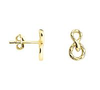 SOFIA MILANI - Orecchini da Donna in Argento 925 - Placcati in Oro - Orecchino a Perno ad Infinito Serpente - E1399