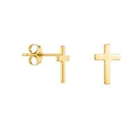 SOFIA MILANI - Orecchini Donna Argento 925 - Placcati in Oro - Orecchini a Perno a Croce - 20903