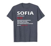 Sofia Nome Divertente Scritta Umorismo Maglietta, Uomo, Pervinca, S