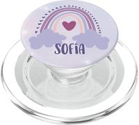 Sofia personalizzato personalizzato nome arcobaleno carino colorato PopSockets PopGrip per MagSafe