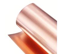 SOFIALXC 9,99% Rame Puro Lamiera per L'artigianato Aerospace,Larghezza 200 Millimetri Long1000mm-thickness: 0.5 mm