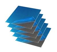 SOFIALXC Alluminio Bar Lamiera Piana Piastra Resistenza all'Usura per Pezzi Meccanici 100Mmx100mm 5Pcs,Thickness 0.4 mm