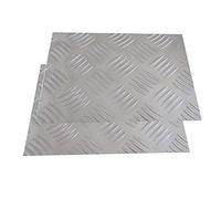 SOFIALXC Lamiera Mandorlata in Alluminio Lega per Pavimento 3 Mm di Spessore-200x200mm 2pcs