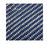 SOFIALXC, Tessuto in Fibra di Carbonio 3K, Larghezza 500 mm e Lunghezza 1000 mm, per Auto, Moto Rc (Blu e Nero)