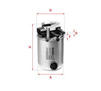 SOFIMA filtro auto a cartuccia diametro 93 mm altezza 157 mm S0954NR