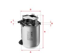 SOFIMA S 1095 NR Filtro carburante per NISSAN,RENAULT