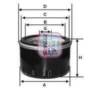 SOFIMA S 2640 R Filtro olio per ABARTH,FIAT,FORD,LANCIA,TALBOT