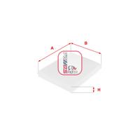 SOFIMA S 3043 C Filtro, Aria abitacolo per FIAT,LANCIA,UAZ