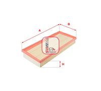 SOFIMA S 3112 A Filtro aria per FIAT,LANCIA