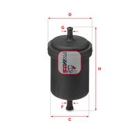 SOFIMA S 3900 B Filtro carburante per AUTOBIANCHI,DACIA,FIAT,INNOCENTI,LANCIA