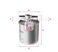 SOFIMA S 4026 NR Filtro carburante per NISSAN,RENAULT