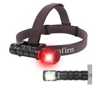 Sofirn HS42 - Lampada frontale ricaricabile con luce rossa, per adulti, 2100 lumen, super luminosa, ad angolo retto con base magnetica, lampada da campeggio per meccanici, caccia