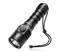 Sofirn SD03 Torcia Subacquea 1800 Lumen, Torcia Sub con Interruttore Bloccabile, Luce Subacquea IPX8 Impermeabile 100 M, Luminosità a 3 Livelli con Batteria Ricaricabile