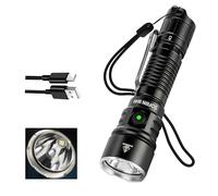 Sofirn SK40 - Torcia tattica da 580 m, 3200 lm, ricaricabile con due pulsanti, 6000 K, ricarica di tipo C e grado di impermeabilità IPX8, torce a mano per uso tattico, salvataggio, campeggio e