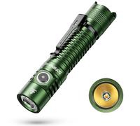 Sofirn SP31 V3.0 Torcia tascabile ricaricabile, 1200 High Lumen Torcia tattica con LED potenti, doppi interruttori e circuito a corrente costante Buck per casa, emergenza, resistente (519A/verde)