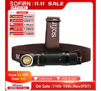 Sofirn SP40A TIR Ottica Lampada frontale a LED ricaricabile TN-3535 1200lm 18650 Faro 18350 Torcia ad angolo con coda magnetica