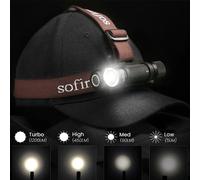 Sofirn SP40A TIR Ottica Lente Lampada frontale TN-3535 LED 18650 Lampada frontale ricaricabile USB Torcia da 1200lm con tappo posteriore magnetico