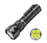 Sofirn SR15 Torcia, 4500 LM, Portata di 510 M, 8 Modalità di Illuminazione, Blocco, Torcia Led Ricaricabile con Type-C, IPX8, Clip, Magnete, Potente Professionale per Campeggio, Caccia ed Emergenze