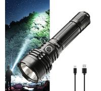 Sofirn Torcia ricaricabile, C8L Torcia super luminosa con potente XHP50D HI, max 3100 lumen, interruttore tattico a coda, per la ricerca in casa, campeggio all'aperto, escursionismo e alpinismo