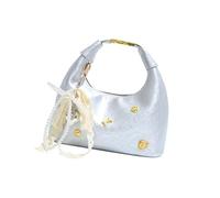 Sofisticata borsa da donna con design francese borse a tracolla adatte per varie occasioni Multi funzionale opzione di trasporto elegante borsa a tracolla, Argento, One Size