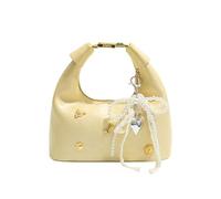 Sofisticata borsa da donna con design francese borse a tracolla adatte per varie occasioni Multi funzionale opzione di trasporto elegante borsa a tracolla, Giallo, One Size