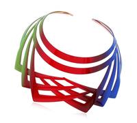 Sofisticata collana girocollo multistrato, decorazione per corpo, per donne, spettacoli, ballo fine anno, accessori per foto, gioielli
