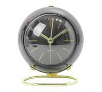 Sofisticata sveglia silenziosa con un design elegante e una comoda funzione di luce notturna (nero)