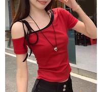 Sofisticate magliette donna spalle scoperte manica corta per giornate estive