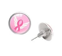 Sofisticati orecchini a perno con cristallo alla moda gioielli accessori per orecchie tumori al seno accessori gemme orecchini in vetro per le donne, Misura unica, come descritto