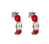 Sofisticati Orecchini Borchie Frutta In Lega E Zircone Per Donne In Cerca Comfort Indossare Eleganti Bighette Per Le Orecchie Comode