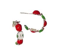 Sofisticati Orecchini Borchie Frutta In Lega E Zircone Per Donne In Cerca Comfort Indossare Eleganti Bighette Per Le Orecchie Comode