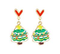 Sofisticati orecchini orecchini gioielli a tema natalizio orecchini pendenti orecchini antichi in lega texture per amanti della moda ciondolo orecchio, Misura unica, come descritto, come descritto