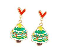 Sofisticati orecchini orecchini orecchini a tema natalizio orecchini pendenti orecchini antichi struttura in lega per amanti della moda ciondolo orecchio, Misura unica, come descritto, come descritto