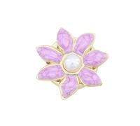 Sofisticato gemello con perle con meccanismo di chiusura a scatto a sette petali, per pelli sensibili, per professionisti, One Size, come descritto, come descritto
