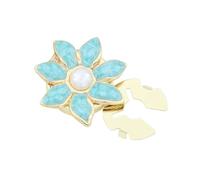 Sofisticato gemello con perle con meccanismo di chiusura a scatto a sette petali, per pelli sensibili, per professionisti, One Size, come descritto, come descritto