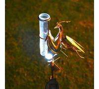 Sofisticato misuratore pioggia da giardino ad energia solare con funzione illumi