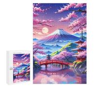 Sofisticato Puzzle Per Adulti 1000 PCS Fuji Giapponese Beautiful Puzzle Per Adulti Giochi Di Rilassamento Difficile Sfida Esigente Risolvere 1000 PCS