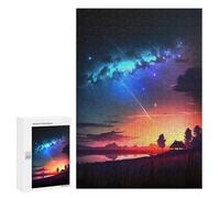 Sofisticato Puzzle Per Adulti 300 PCS Galactic Sunset Reverie Puzzle Per Adulti Giochi Relax Difficile Sfida Esigente Risolvere 300 PCS