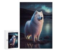 Sofisticato Puzzle Per Adulti 300 PCS Samoyed Animal Dogs Puzzle Per Adulti Giochi Di Rilassamento Difficile Sfida Esigente Risolvere 300 PCS