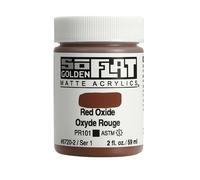SoFlat Matte Acrylics di GOLDEN Red Oxide Barattolo da 2 fl. oz. Pittura acrilica professionale opaca