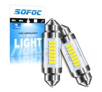 SOFOC 36MM LED Bulb 500LM White Super Bright 6-30V Car Interior Lights Dome Light 2Pcs