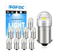 SOFOC BA9S Lampadina LED 6V 12V 24V 6-30V AC/DC 6000K Bianco BA9 T4W 233 53 Lampadine per Luce Interna Auto Bagagliaio Targa .etc 10pcs