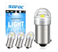 SOFOC BA9S Lampadina LED 6V 12V 24V 6-30V AC/DC 6000K Bianco BA9 T4W 233 53 Lampadine per Luce Interna Auto Bagagliaio Targa .etc 4pcs