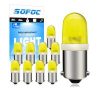 SOFOC BA9S T4W LED Bulb 220V per Luce di Stato Flipper Macchina Arcade Apparecchiatura Industriale Indicatore Elettrodomestico Luce di Sfondo Gialla 10Pezzi