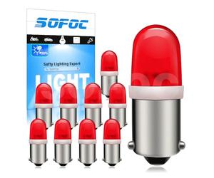 SOFOC BA9S T4W LED Bulb 220V per Luce di Stato Flipper Macchina Arcade Apparecchiatura Industriale Indicatore Elettrodomestico Luce di Sfondo Rossa 10Pezzi