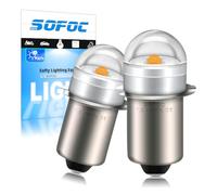 SOFOC P13.5S Lampadina Torcia LED 1-5V DC 3000K Bianco Caldo Luce Decorativa DIY Lampada Indicatore Esterno/Fanale Bicicletta Pila Tascabile Per Manutenzione 2Pcs