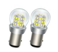 SOFOC P21/5W 1157 BAY15D Lampadina LED 48V DC Bianco Luce Retromarcia Fanale Posteriore Antinebbia DRL Per Nave Moto Elettrica ecc. 3014 39SMD 1000Lm Più Luminosa 2Pcs