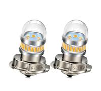 SOFOC-P26S Faro LED per Moto/Auto 6V 12V 24V 6V-30V Compatibile Luce Ausiliaria DRL Bianco caldo 2000LM Non Polarizzato Plug and Play 2 Pezzo
